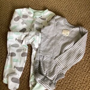 Baby burt’s bees and Falls Creek baby clothing